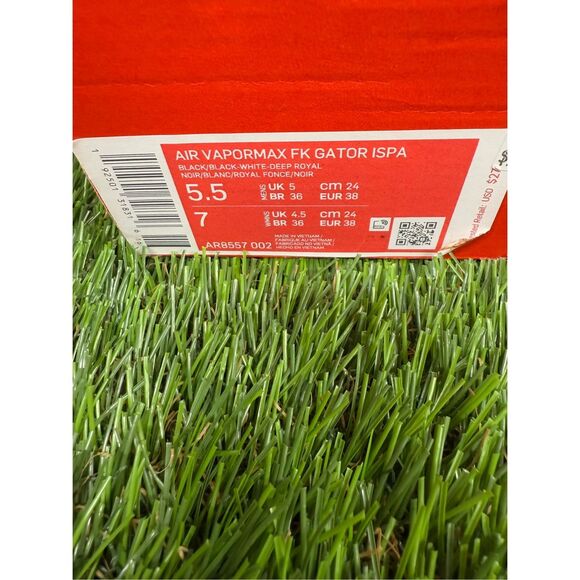NIKE AIR VAPORMAX FK GATOR ISPA BLACK/WHITE SIZE MEN'S‎ 5.5/WOMEN 7 [AR8557-002] - Picture 6 of 7